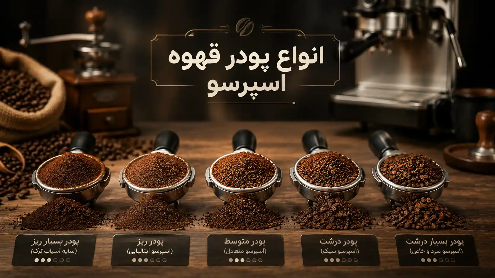 انواع پودر قهوه اسپرسو